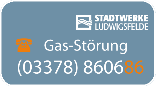 Störungstelefonnummer Gas: 860686
